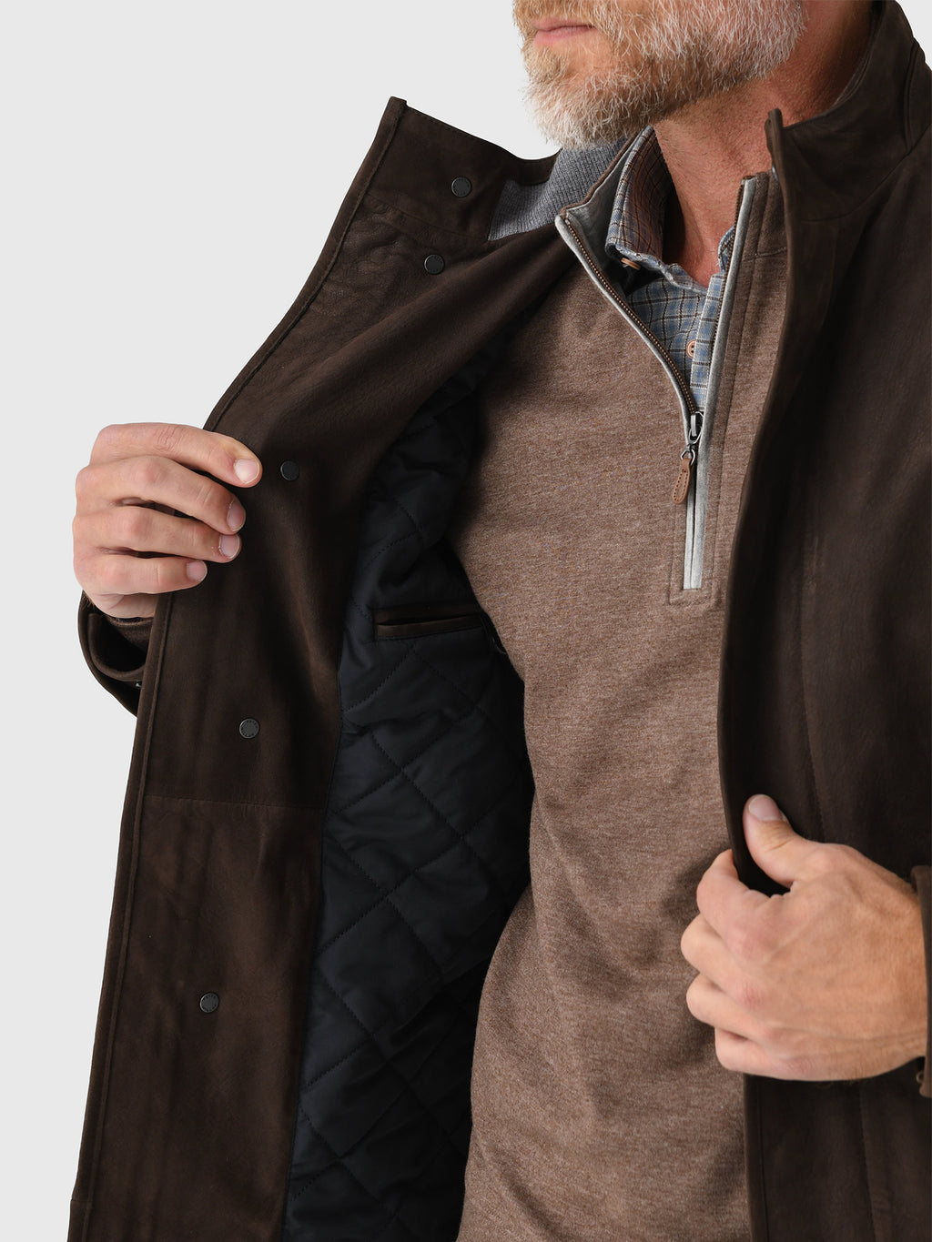 Peter Millar Crown Men's Norwalk Nubuck Coat - Saint Bernard