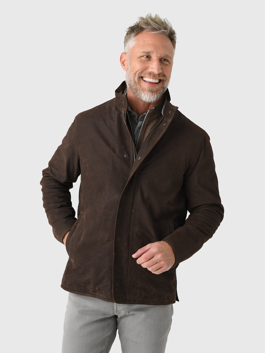 Peter Millar Crown Men's Norwalk Nubuck Coat - Saint Bernard