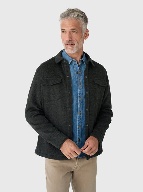Peter Millar Crown Men's Flex Merino Shirt Jacket
