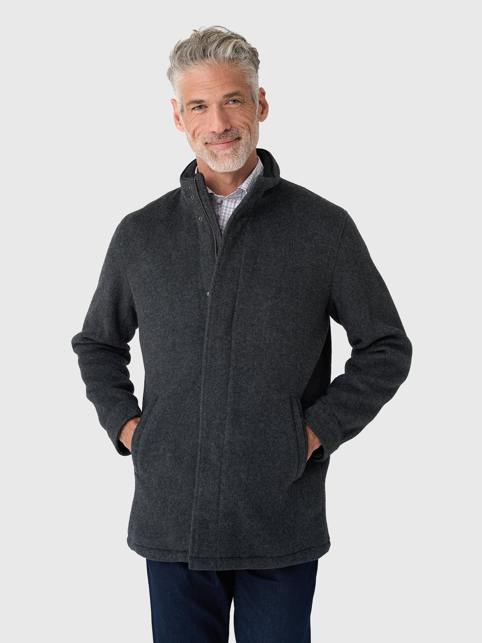 Peter Millar Crown Men's Flex Merino City Coat - Saint Bernard
