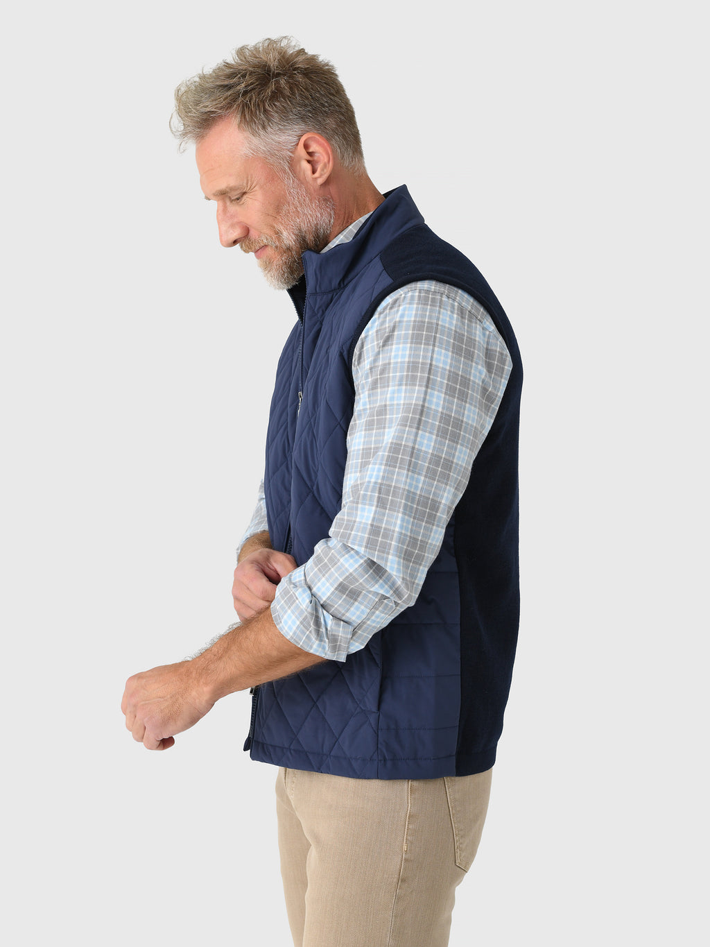 Peter Millar Crown Men's Sutton Hybrid Vest - Saint Bernard