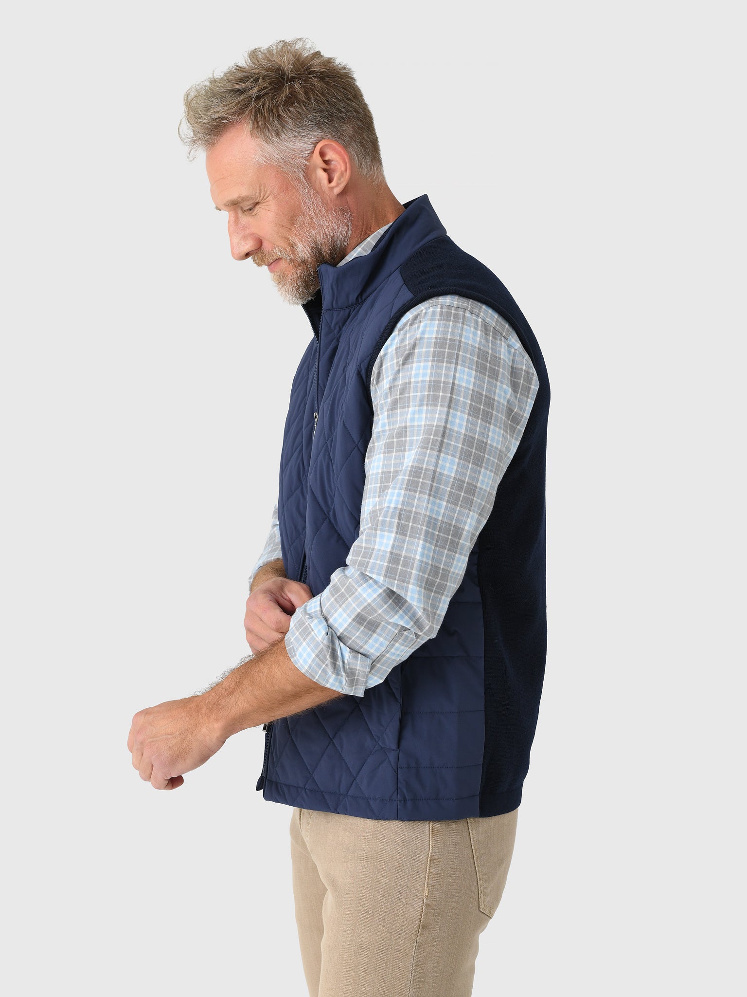 Peter Millar Crown Men's Sutton Hybrid Vest - Saint Bernard