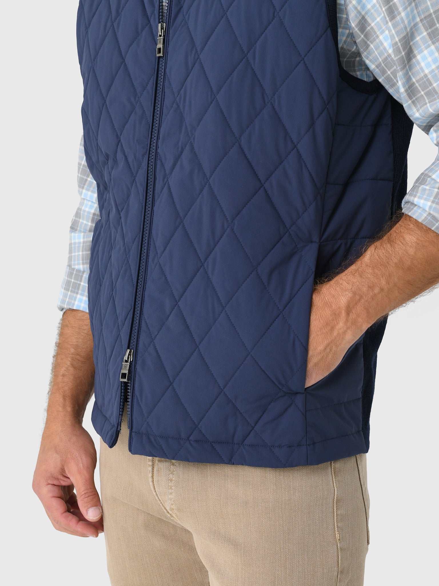 Peter Millar Crown Men's Sutton Hybrid Vest - Saint Bernard