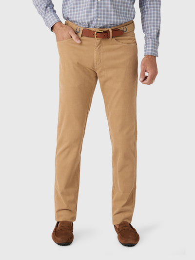 Peter Millar Crown Men's Classic Comfort Corduroy Five Pocket Pant - Saint Bernard