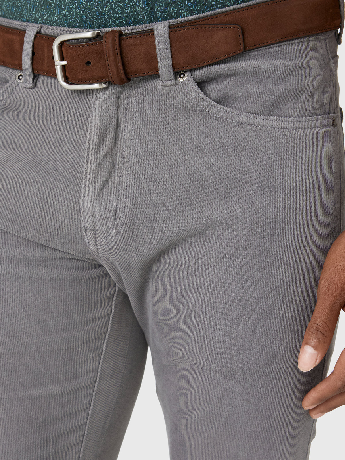 Peter Millar Crown Men's Classic Comfort Corduroy Five Pocket Pant - Saint Bernard