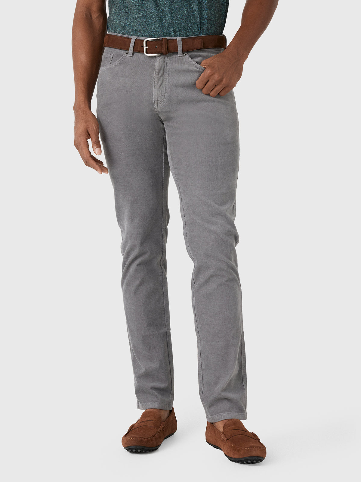 Peter Millar Crown Men's Classic Comfort Corduroy Five Pocket Pant - Saint Bernard
