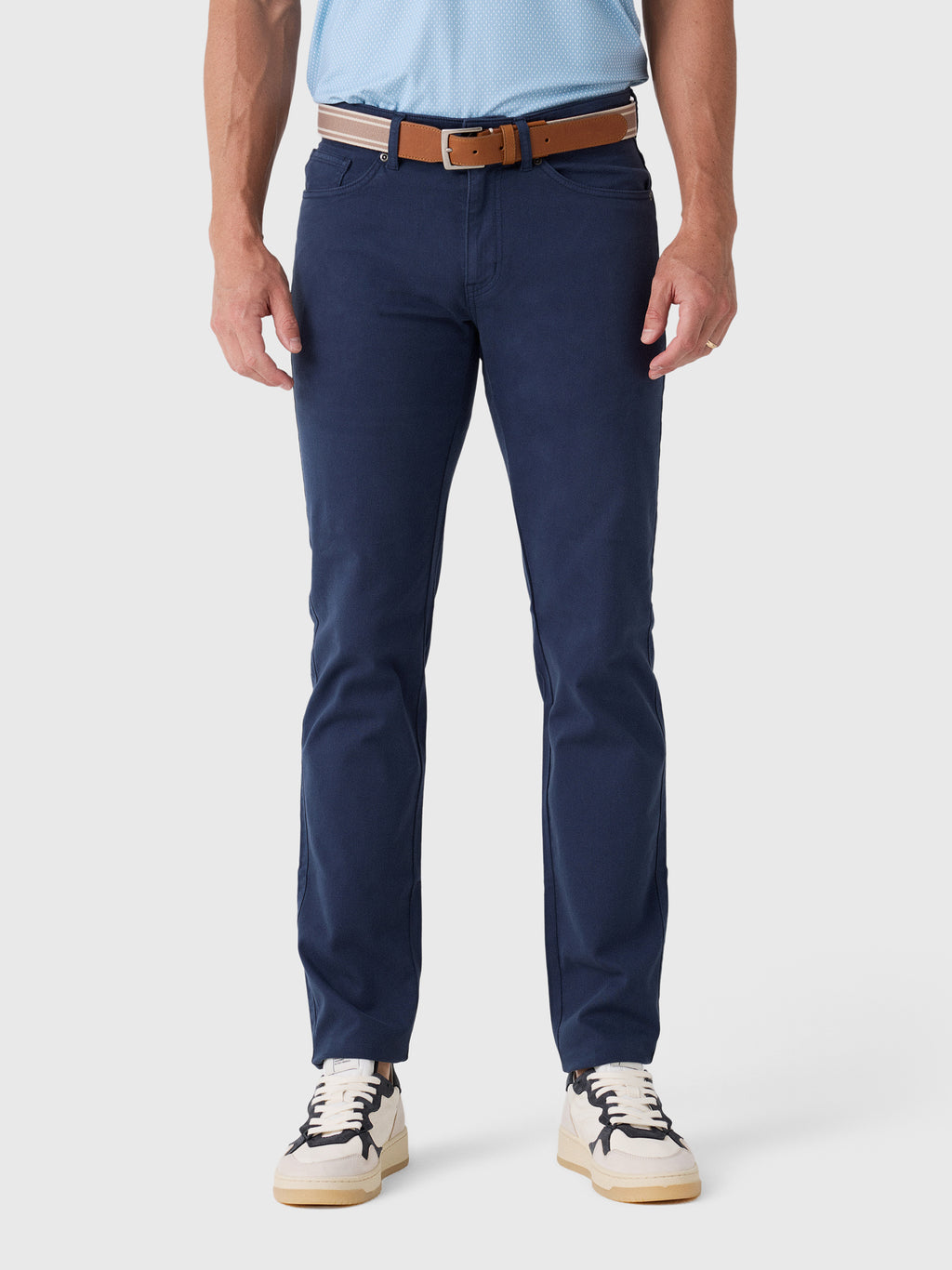Peter Millar Crown Men's Cotton Canvas Five-Pocket Pant - Saint Bernard