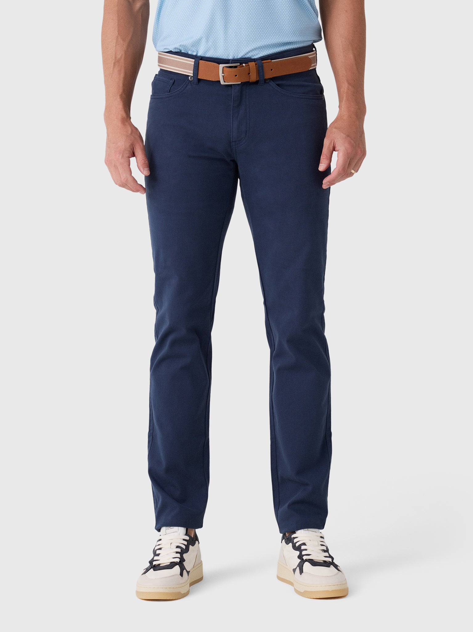 Peter Millar Crown Men's Cotton Canvas Five-Pocket Pant - Saint Bernard