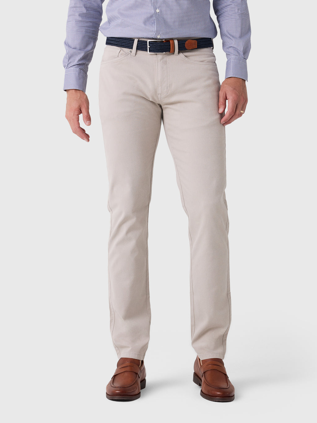 Peter Millar Crown Men's Cotton Canvas Five-Pocket Pant - Saint Bernard