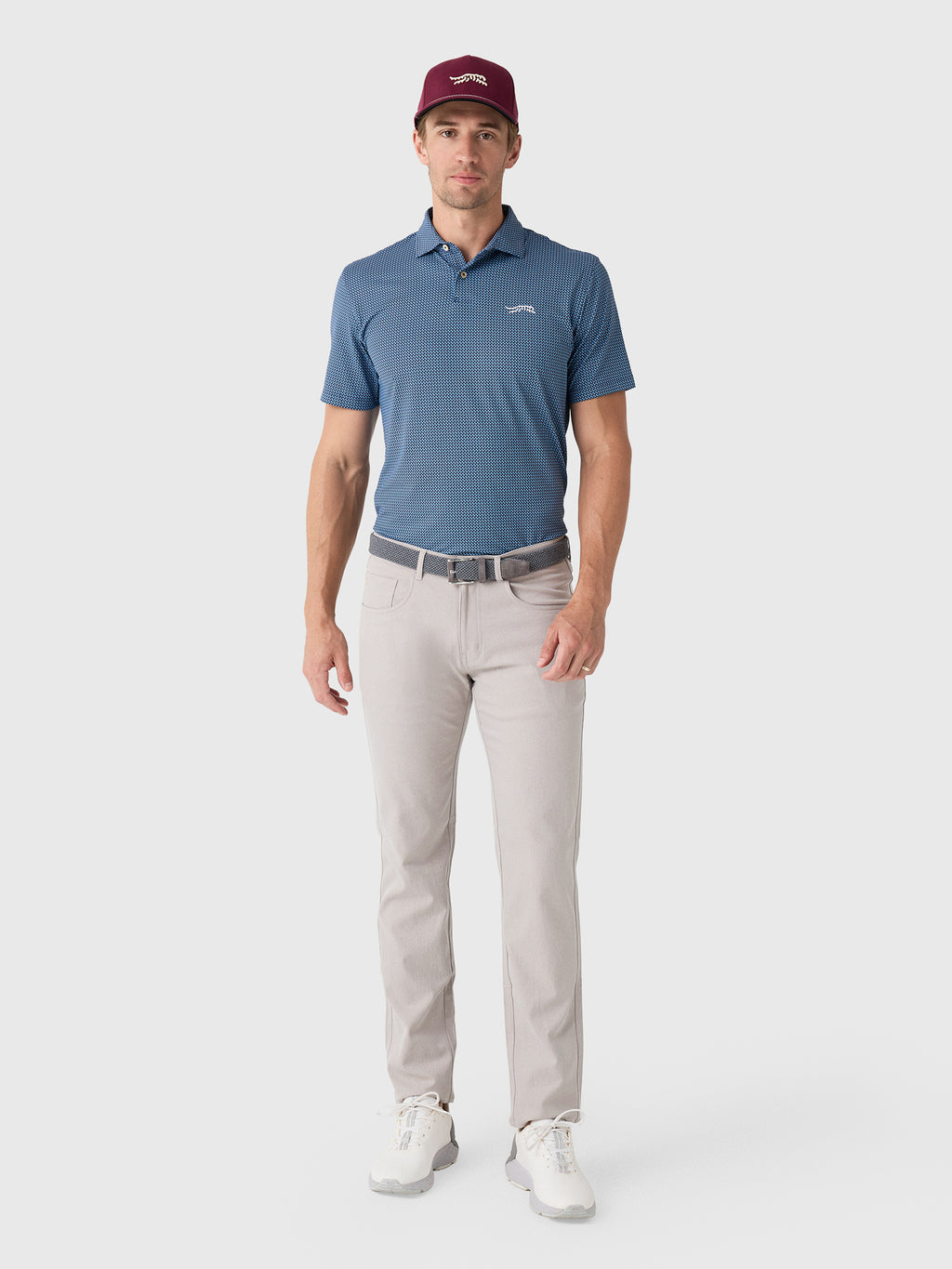 Peter Millar Crown Sport Men's EB66 Mélange Performance Five-Pocket Pant - Saint Bernard