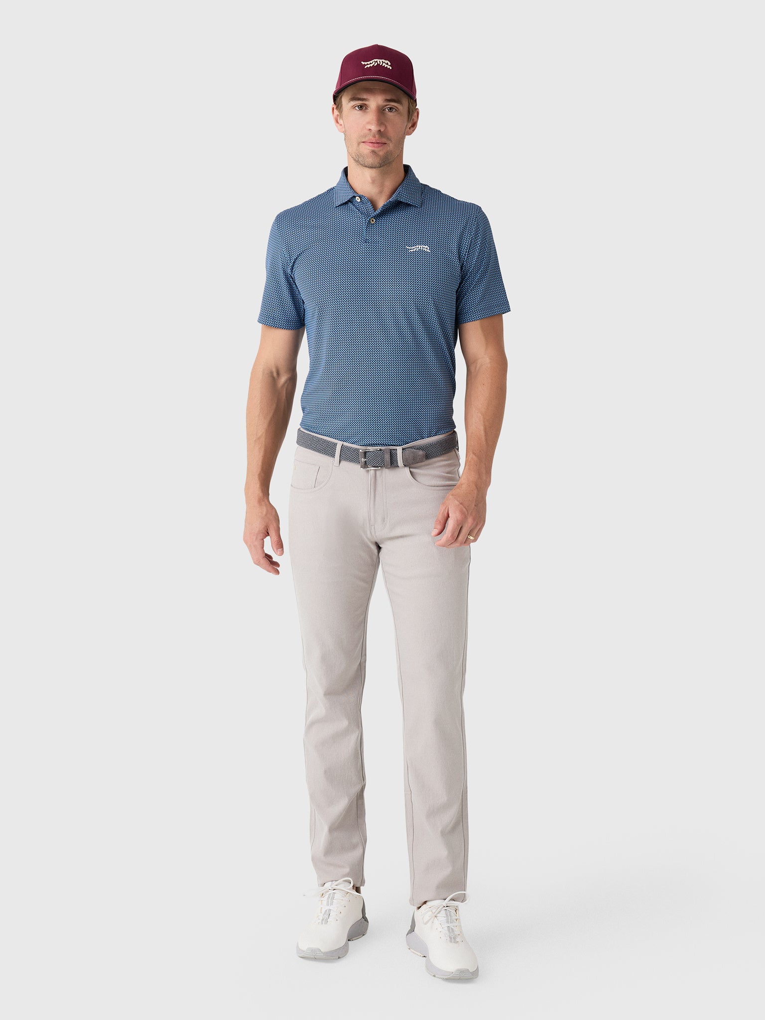 Peter Millar Crown Sport Men's EB66 Mélange Performance Five-Pocket Pant - Saint Bernard