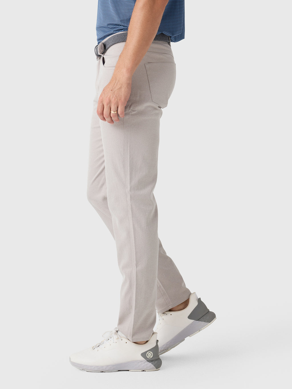 Peter Millar Crown Sport Men's EB66 Mélange Performance Five-Pocket Pant - Saint Bernard