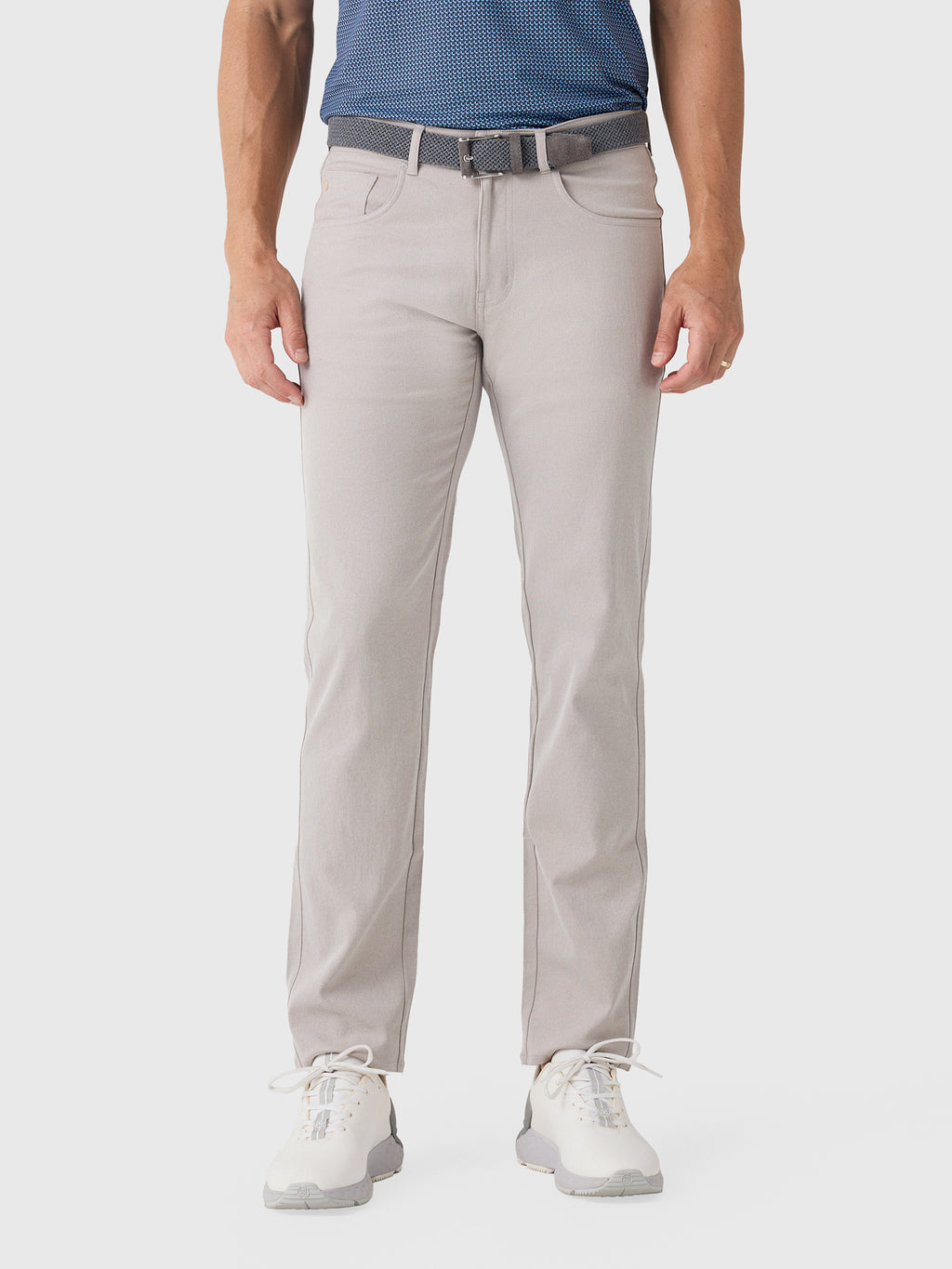 Peter Millar Crown Sport Men's EB66 Mélange Performance Five-Pocket Pant - Saint Bernard