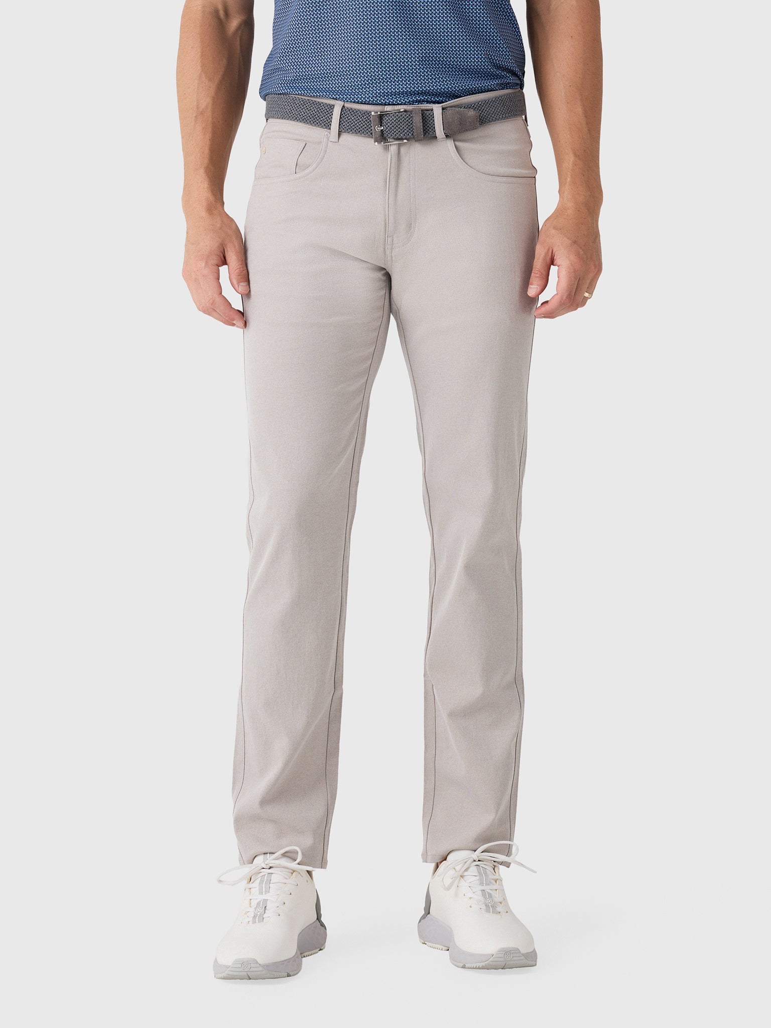 Peter Millar Crown Sport Men's EB66 Mélange Performance Five-Pocket Pant - Saint Bernard