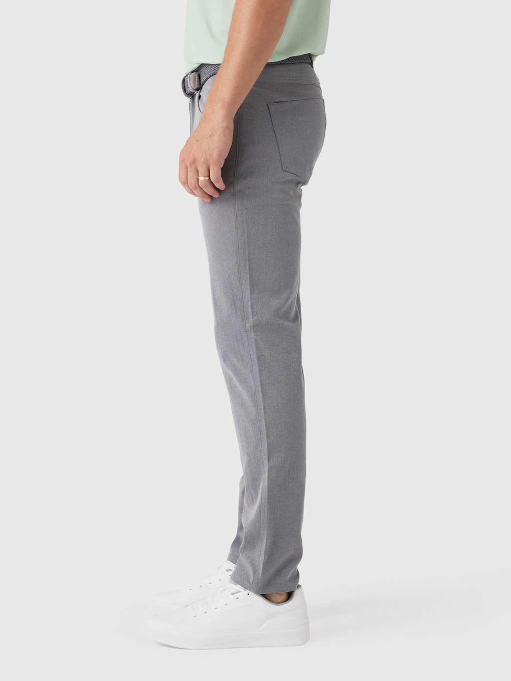 Peter Millar Crown Sport Men's EB66 Mélange Performance Five-Pocket Pant - Saint Bernard