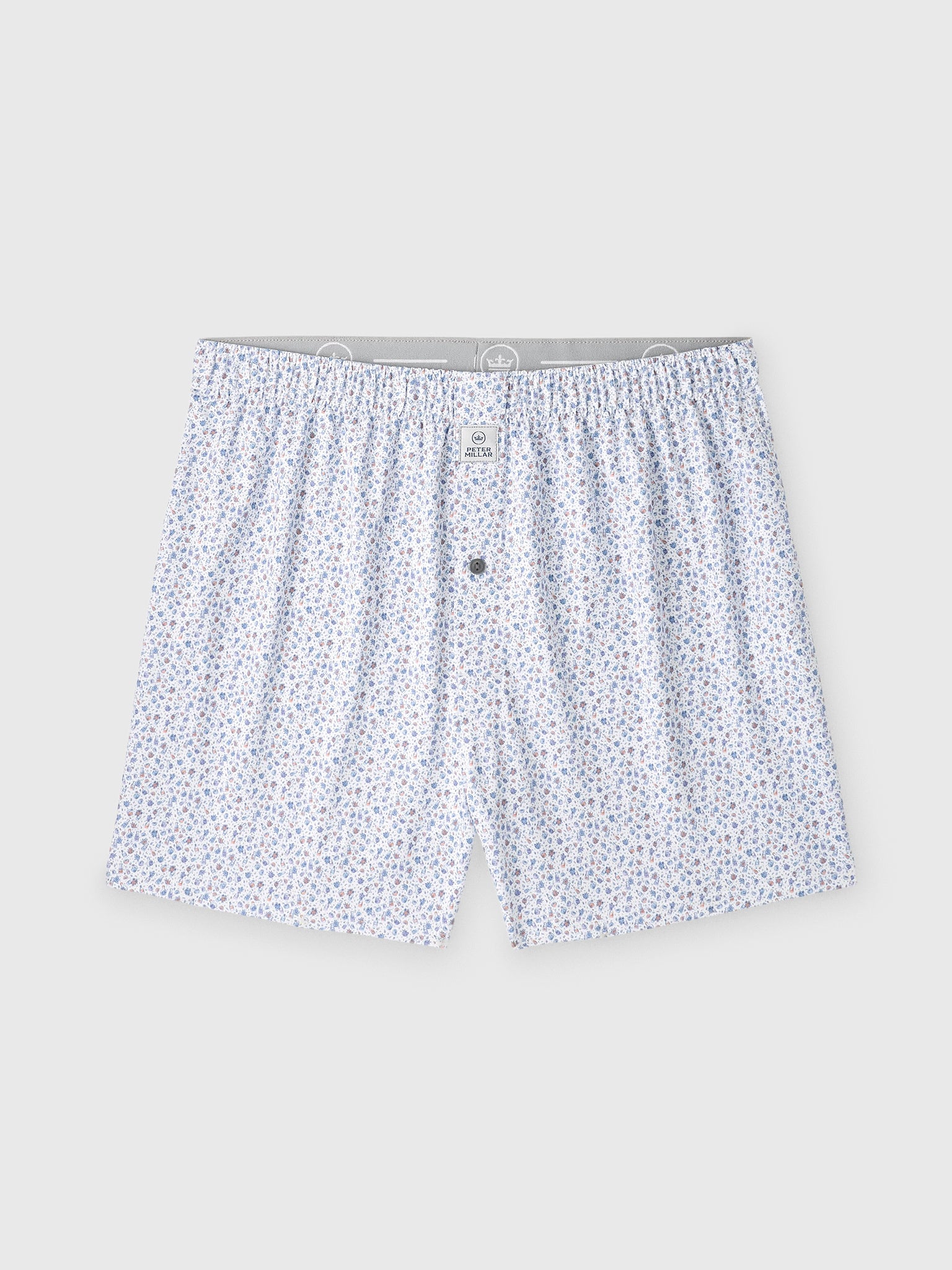 Peter Millar Crown Sport Men's Ranch Water Performance Boxer Short - Saint Bernard