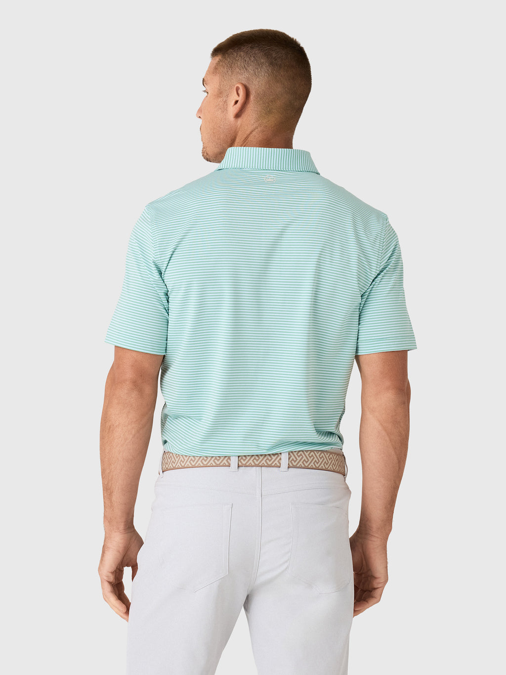 Peter Millar Crown Sport Men's Hales Performance Jersey Polo - Saint Bernard