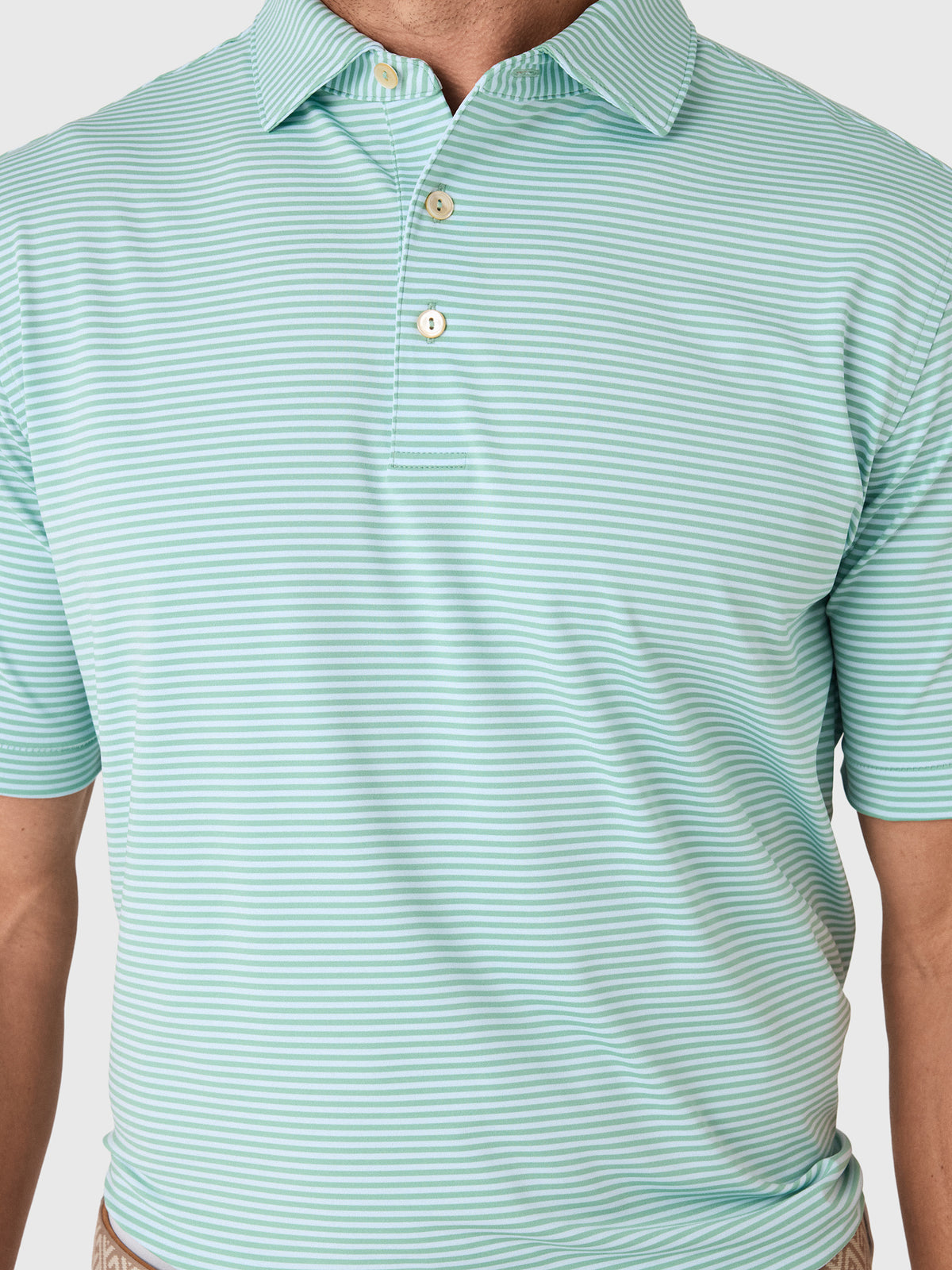 Peter Millar Crown Sport Men's Hales Performance Jersey Polo - Saint Bernard