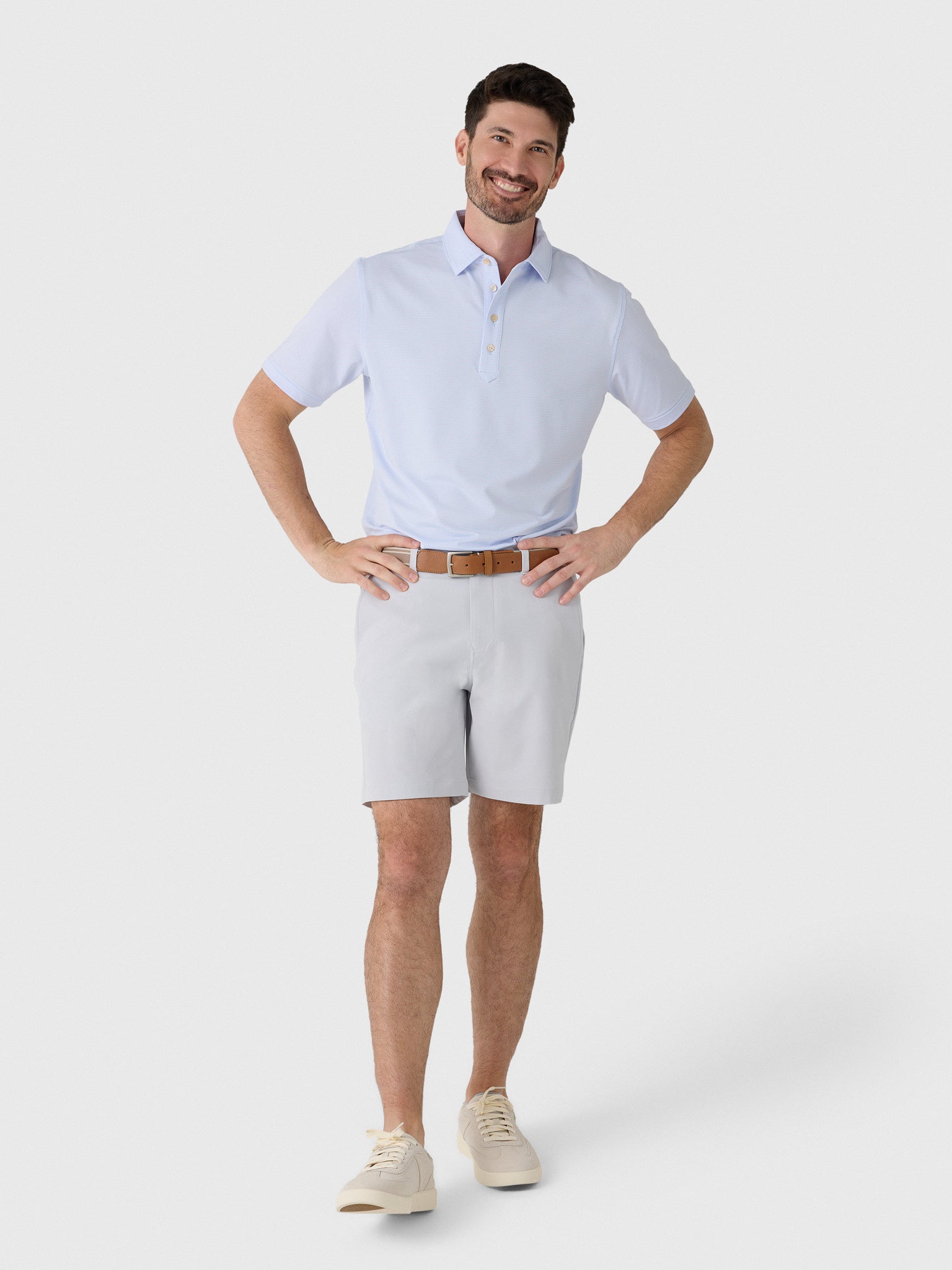 Peter Millar Crown Sport Men's Wynn Performance Jersey Polo - Saint Bernard