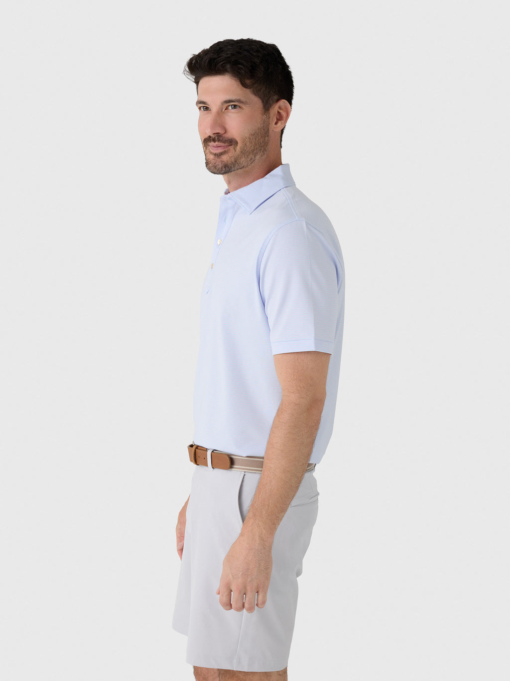 Peter Millar Crown Sport Men's Wynn Performance Jersey Polo - Saint Bernard