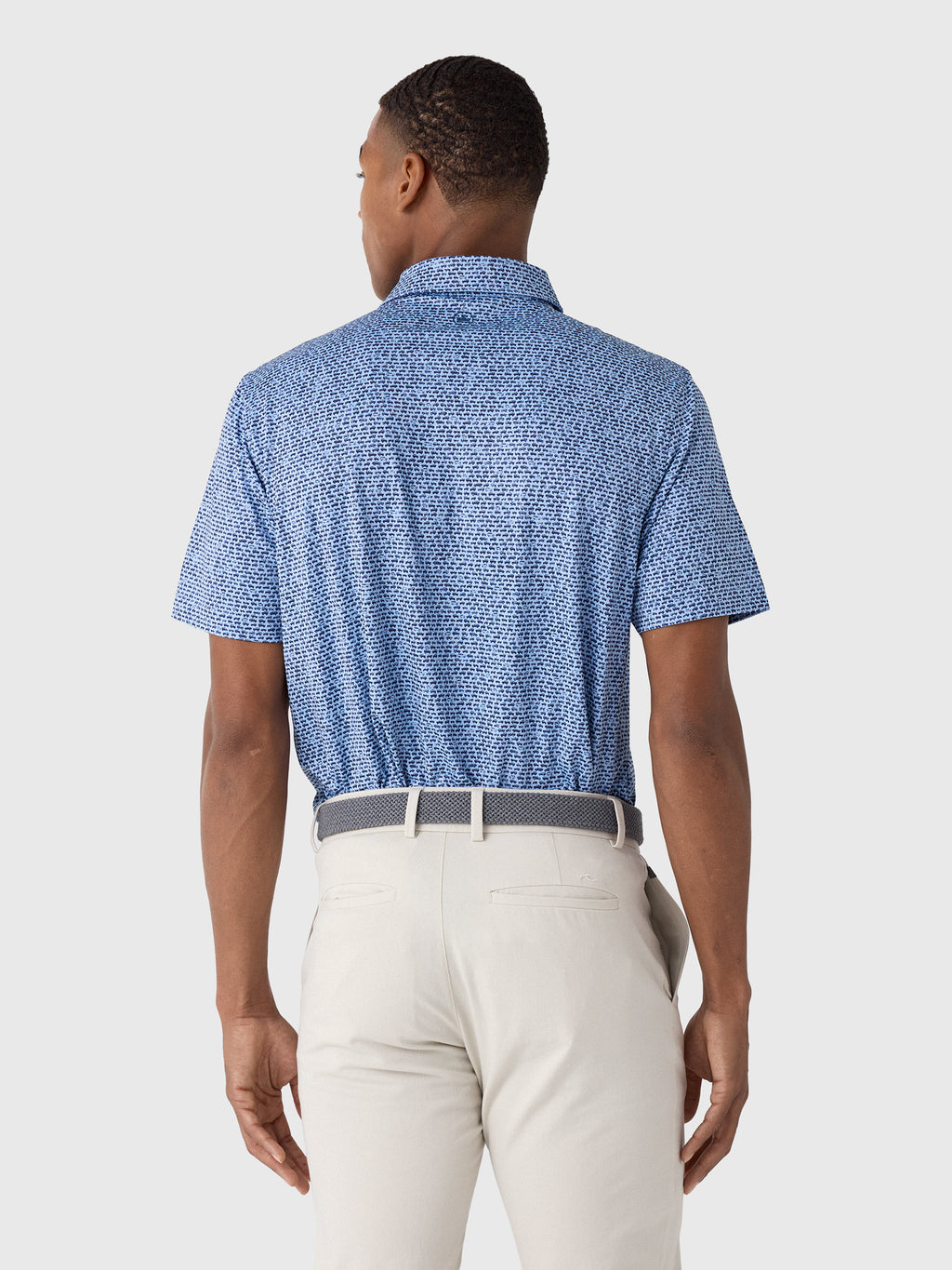 Peter Millar Crown Sport Men's Off-Road Performance Jersey Polo - Saint Bernard