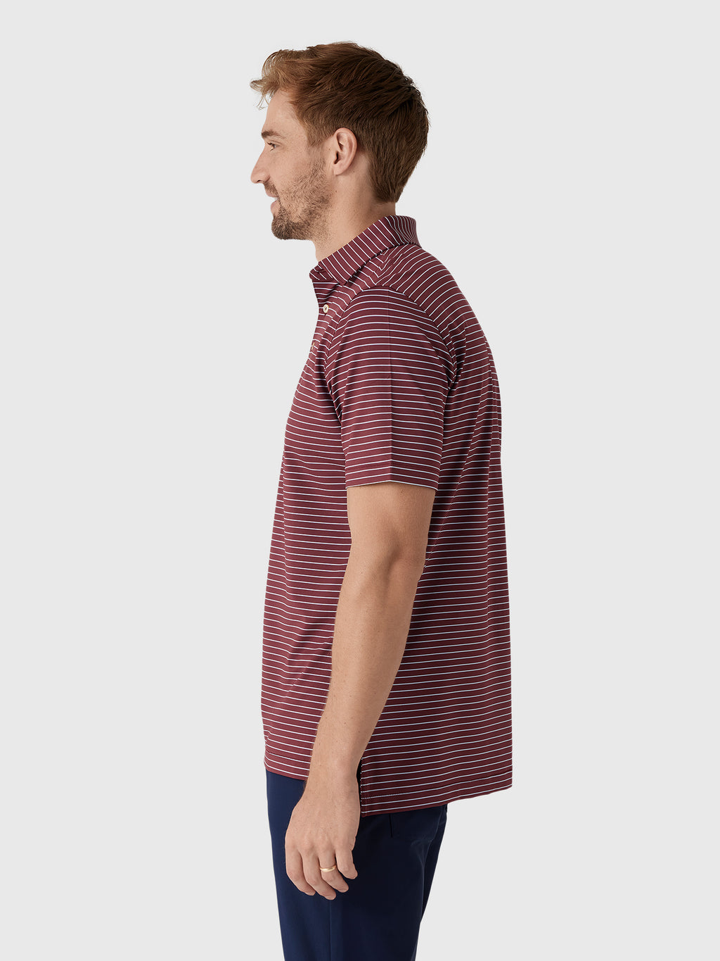 Peter Millar Crown Sport Men's Oaks Performance Jersey Polo - Saint Bernard