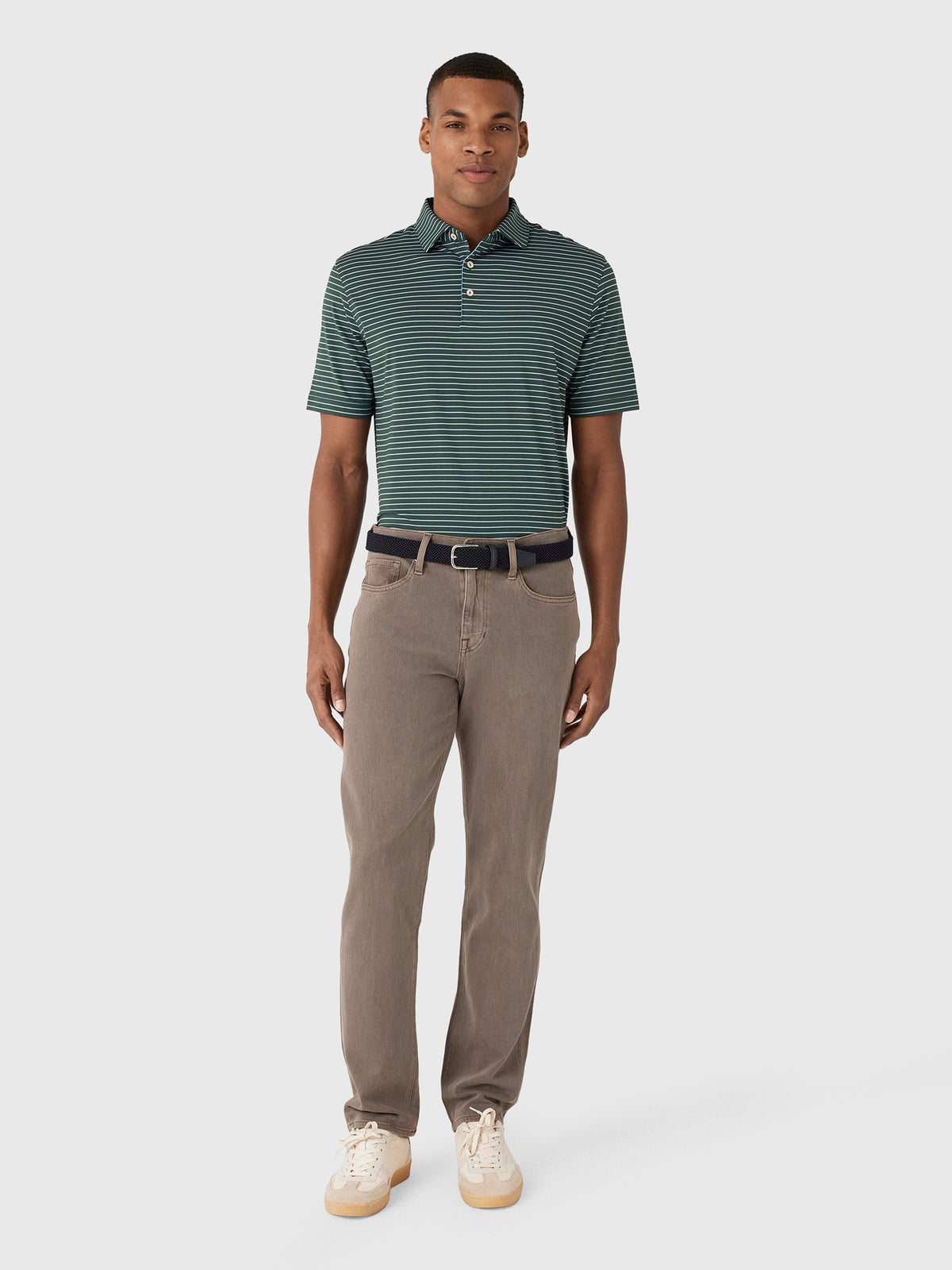 Peter Millar Crown Sport Men's Oaks Performance Jersey Polo - Saint Bernard