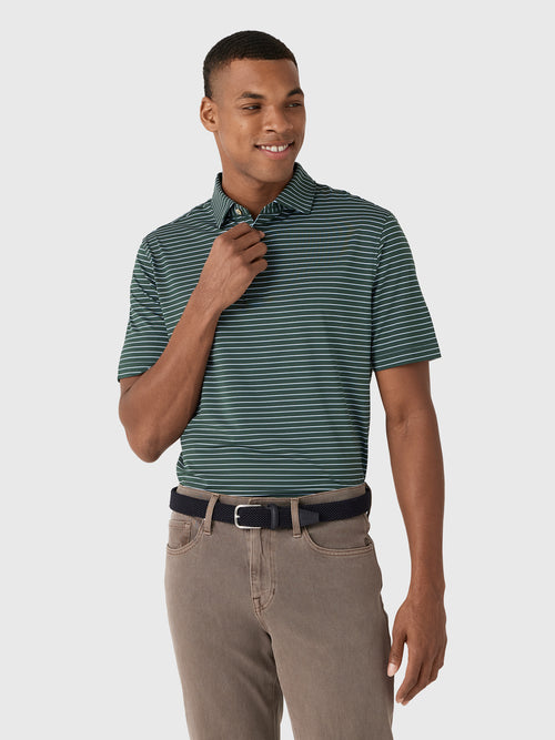 Peter Millar Crown Sport Men's Oaks Performance Jersey Polo - Saint Bernard