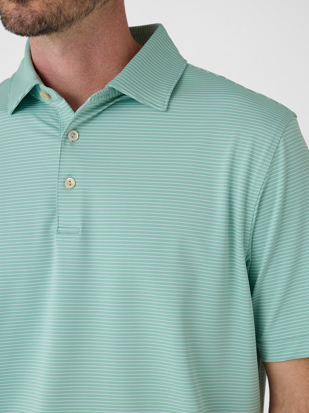 Peter Millar Crown Sport Men's Wade Performance Jersey Polo - Saint Bernard