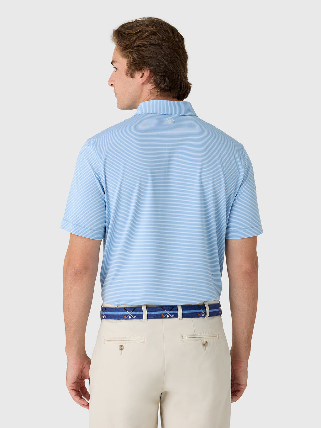 Peter Millar Crown Sport Men's Wade Performance Jersey Polo - Saint Bernard