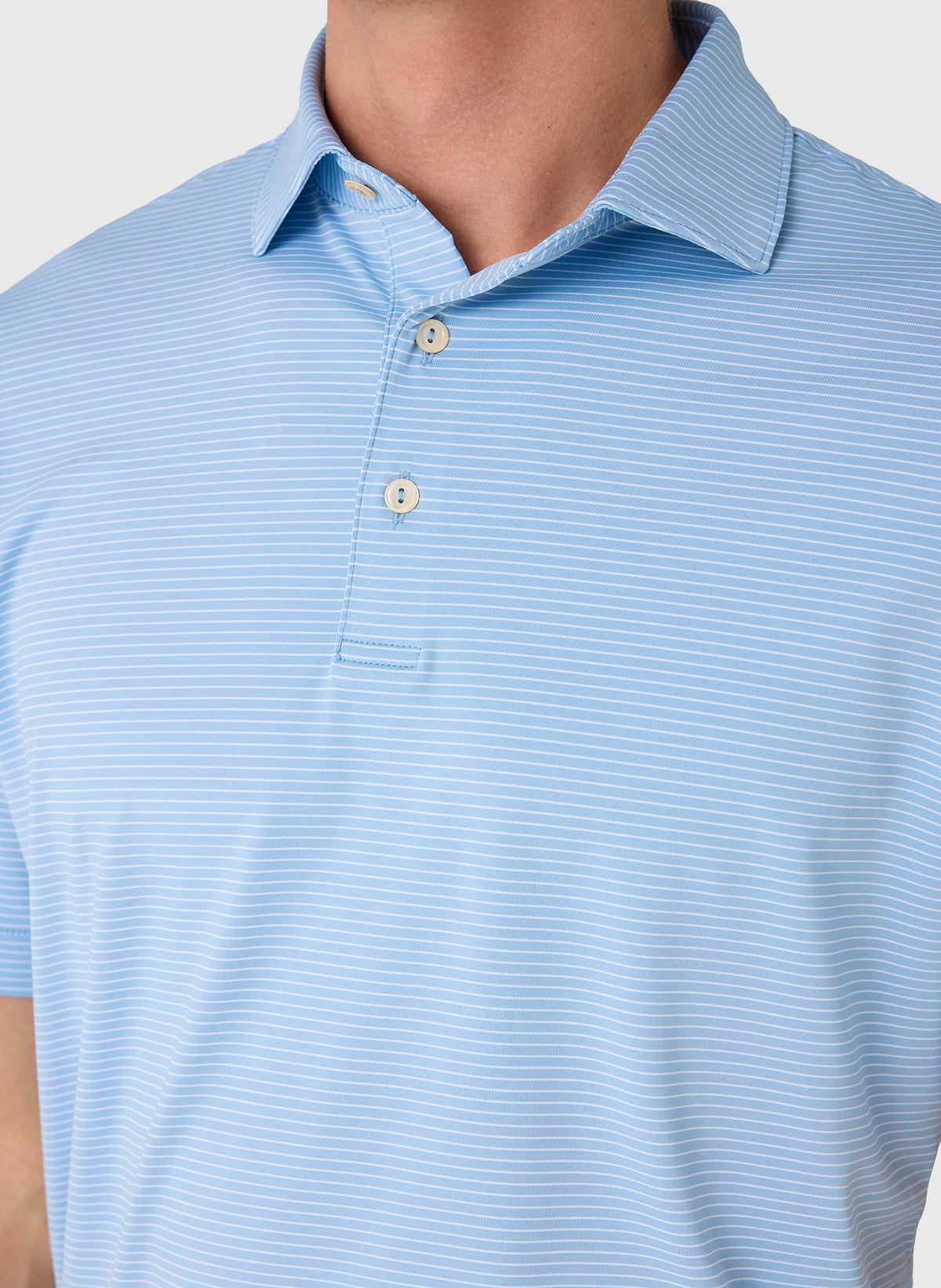 Peter Millar Crown Sport Men's Wade Performance Jersey Polo - Saint Bernard