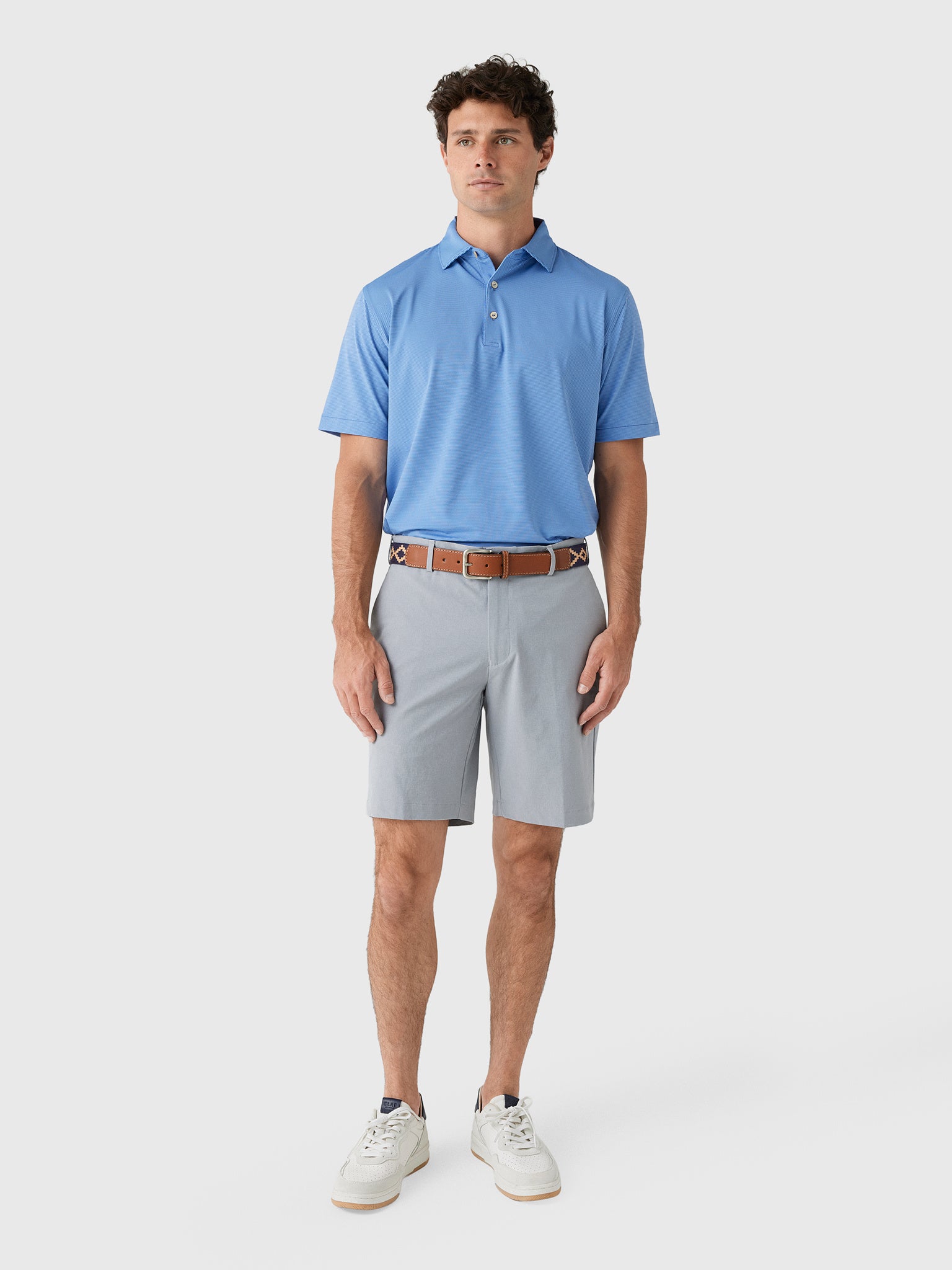 Peter Millar Crown Sport Men's Jubilee Performance Jersey Polo - Saint Bernard