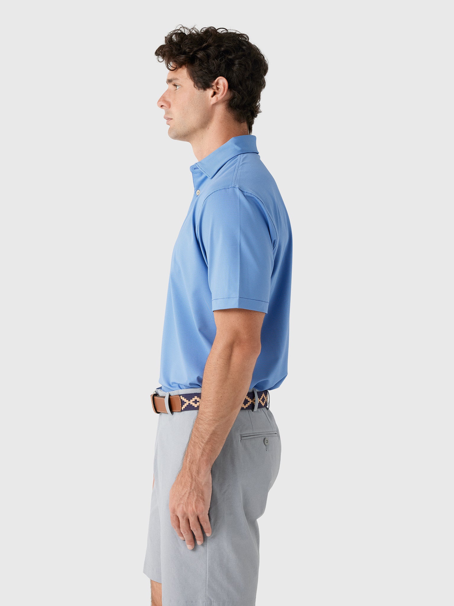 Peter Millar Crown Sport Men's Jubilee Performance Jersey Polo - Saint Bernard