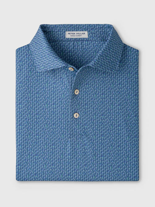 Peter Millar Crown Sport Men's Bloody Mary Bar Performance Jersey Polo