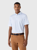 Peter Millar Crown Sport Men's Football Geo Performance Jersey Polo - Saint Bernard