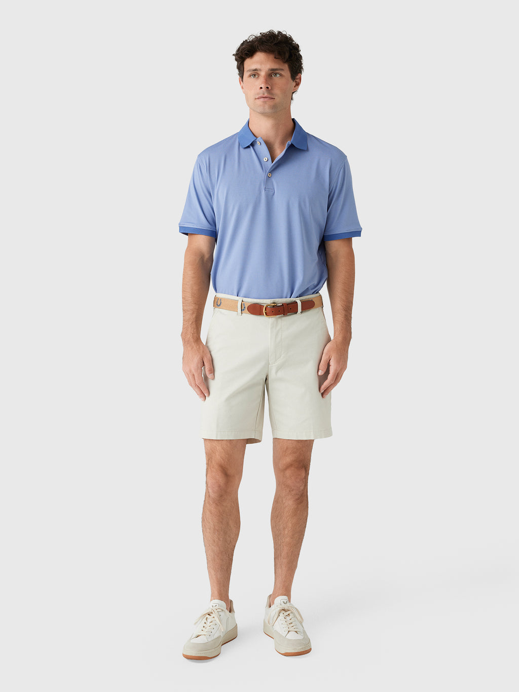 Peter Millar Crown Sport Men's Holden Performance Jersey Polo - Saint Bernard