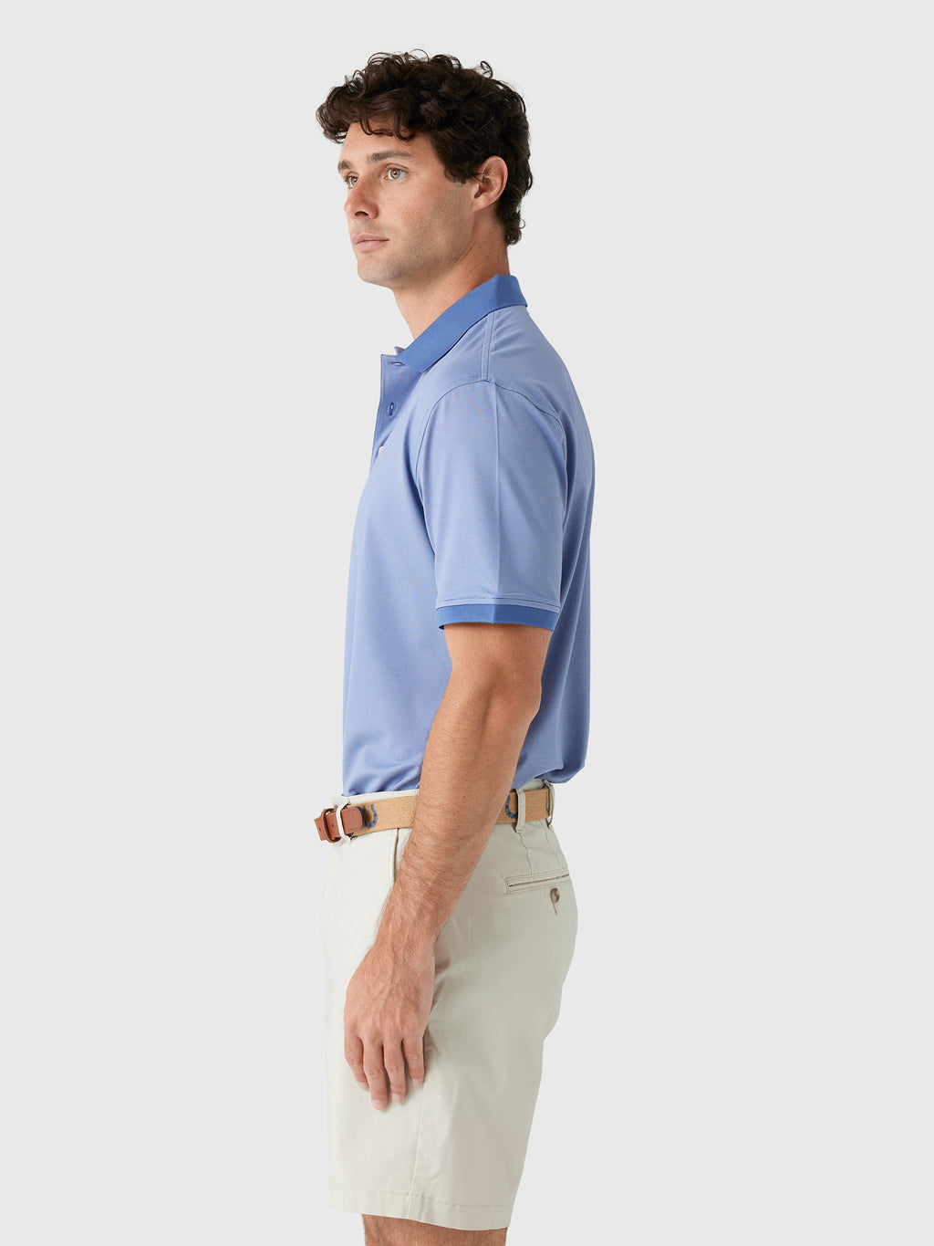 Peter Millar Crown Sport Men's Holden Performance Jersey Polo - Saint Bernard
