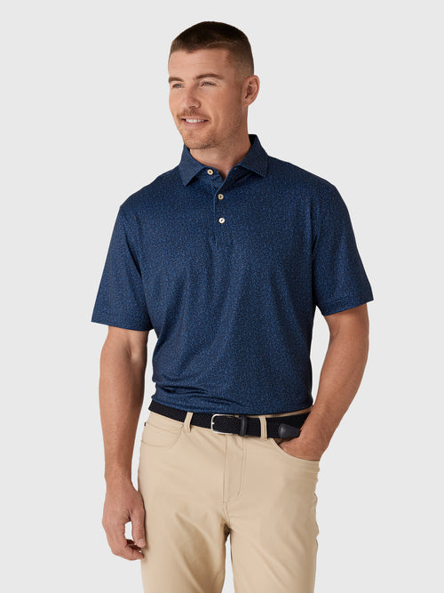 Peter Millar Crown Sport Men's Winning Play Performance Jersey Polo - Saint Bernard