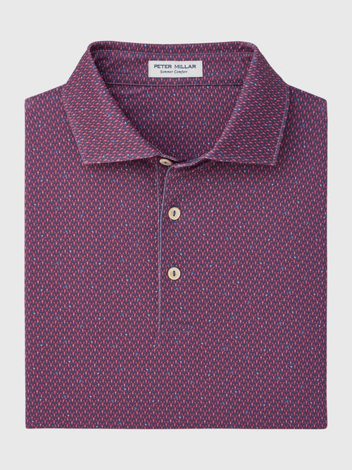 Peter Millar Crown Sport Men's Lobster Boil Performance Jersey Polo