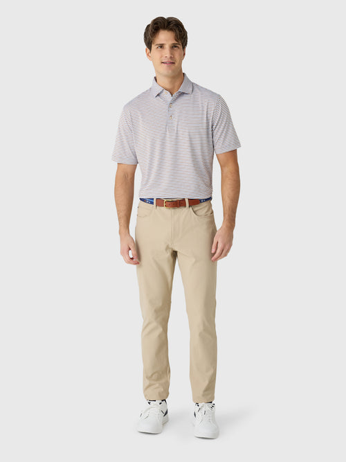 Peter Millar Crown Sport Men's Brooks Performance Jersey Polo - Saint Bernard