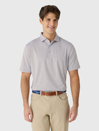 Peter Millar Crown Sport Men's Brooks Performance Jersey Polo - Saint Bernard