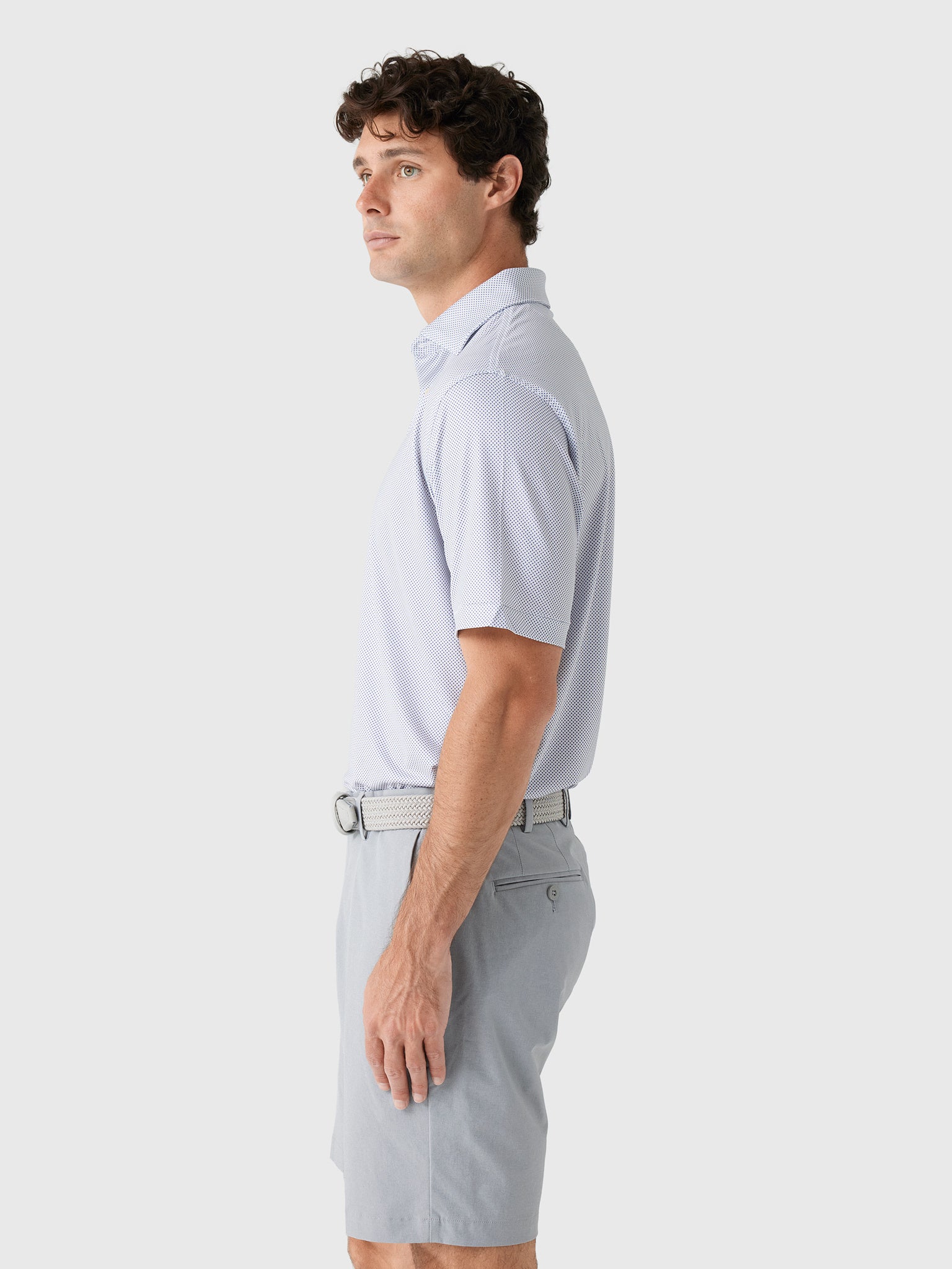 Peter Millar Crown Sport Men's Phoenix Performance Jersey Polo - Saint Bernard