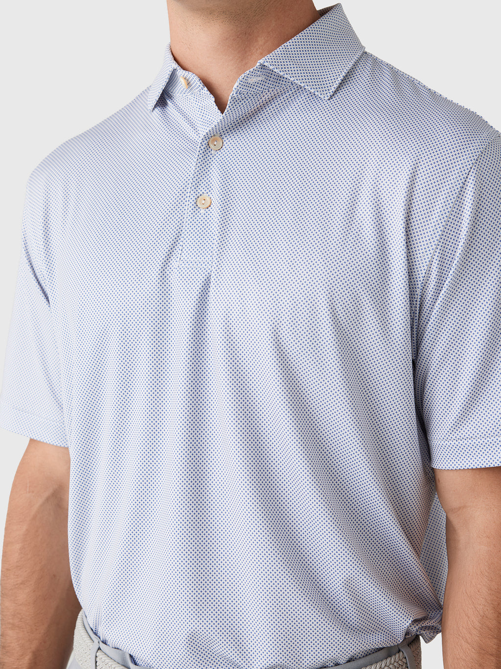 Peter Millar Crown Sport Men's Phoenix Performance Jersey Polo - Saint Bernard