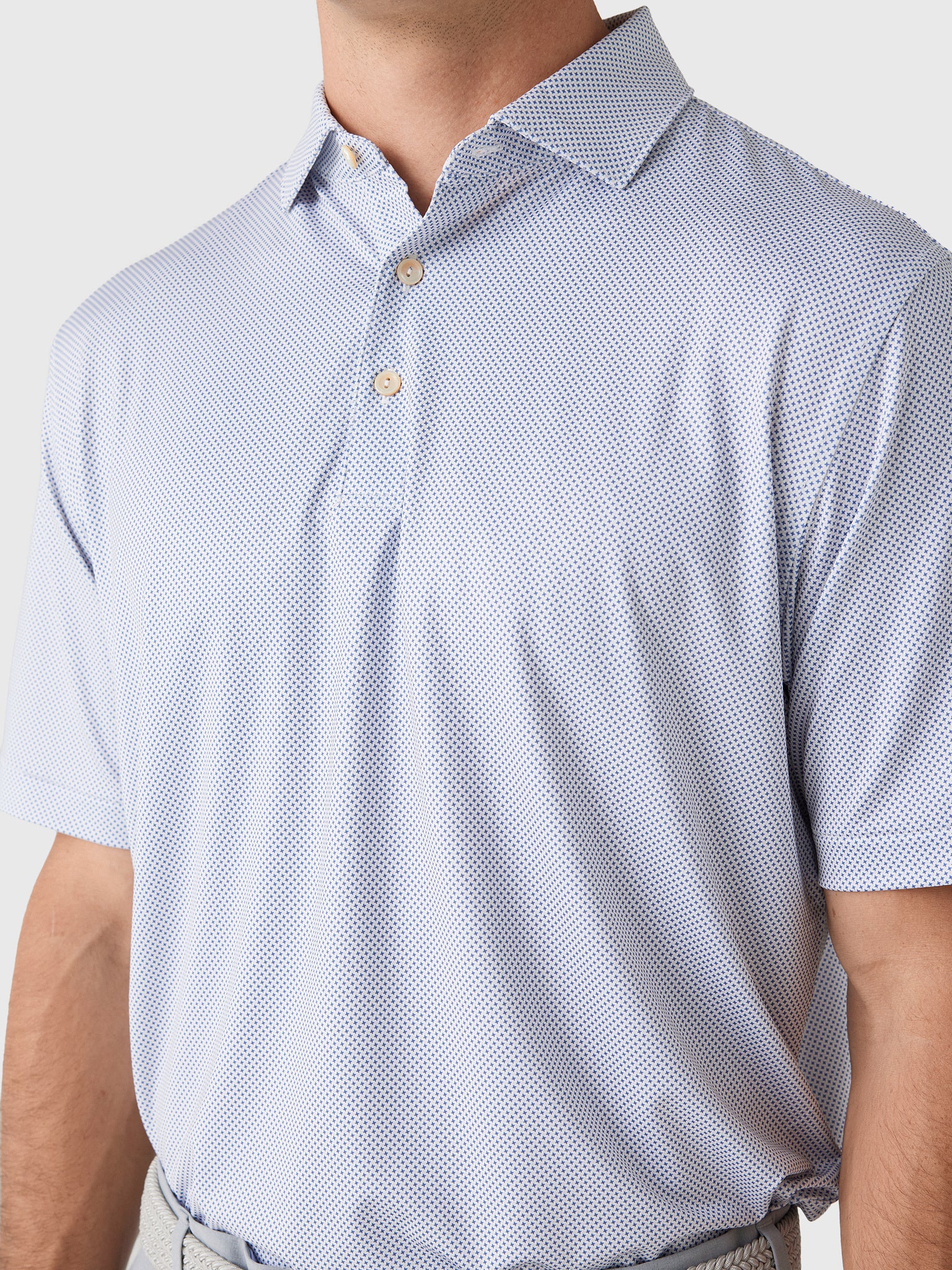 Peter Millar Crown Sport Men's Phoenix Performance Jersey Polo - Saint Bernard