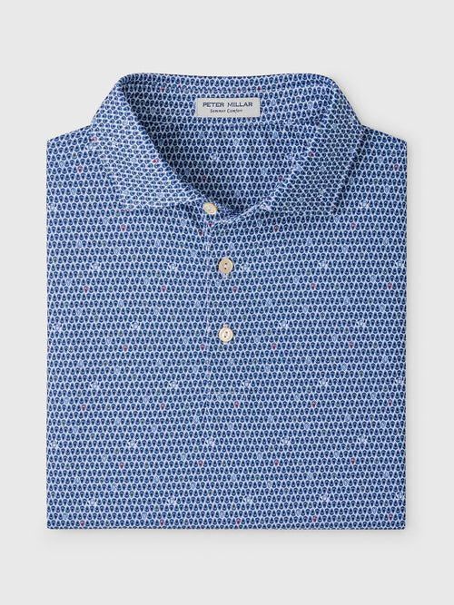Peter Millar Crown Sport Men's On The Half Shell Performance Jersey Polo