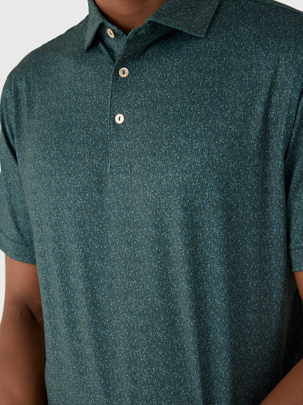Peter Millar Crown Sport Men's Transfusion Performance Jersey Polo - Saint Bernard