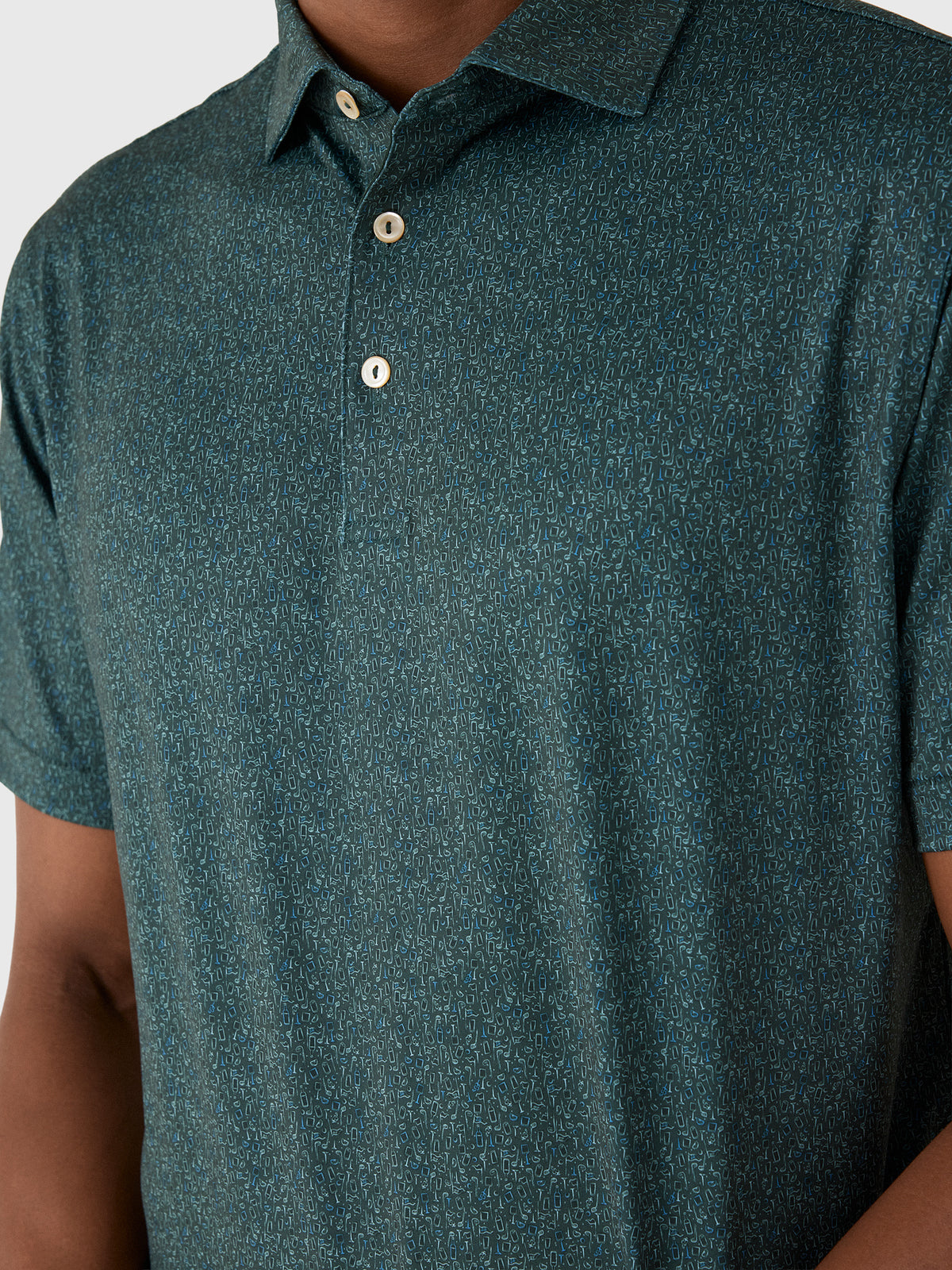 Peter Millar Crown Sport Men's Transfusion Performance Jersey Polo - Saint Bernard