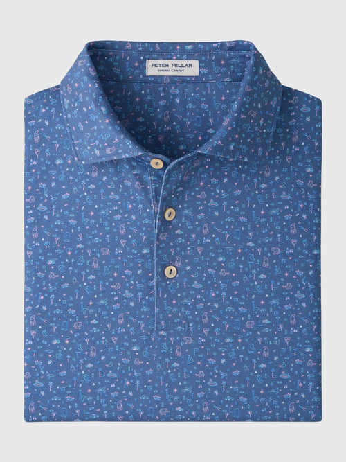 Peter Millar Crown Sport Men's Ridge Performance Jersey Polo