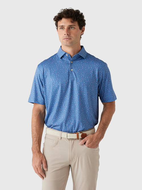 Peter Millar Crown Sport Men's Ridge Performance Jersey Polo