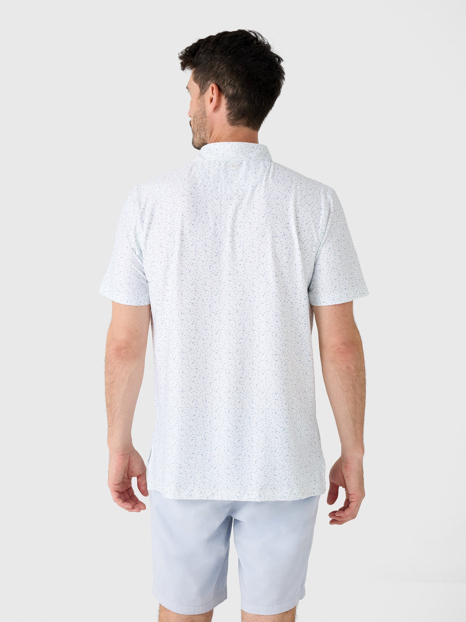 Peter Millar Crown Sport Men's On The Line Performance Jersey Polo - Saint Bernard